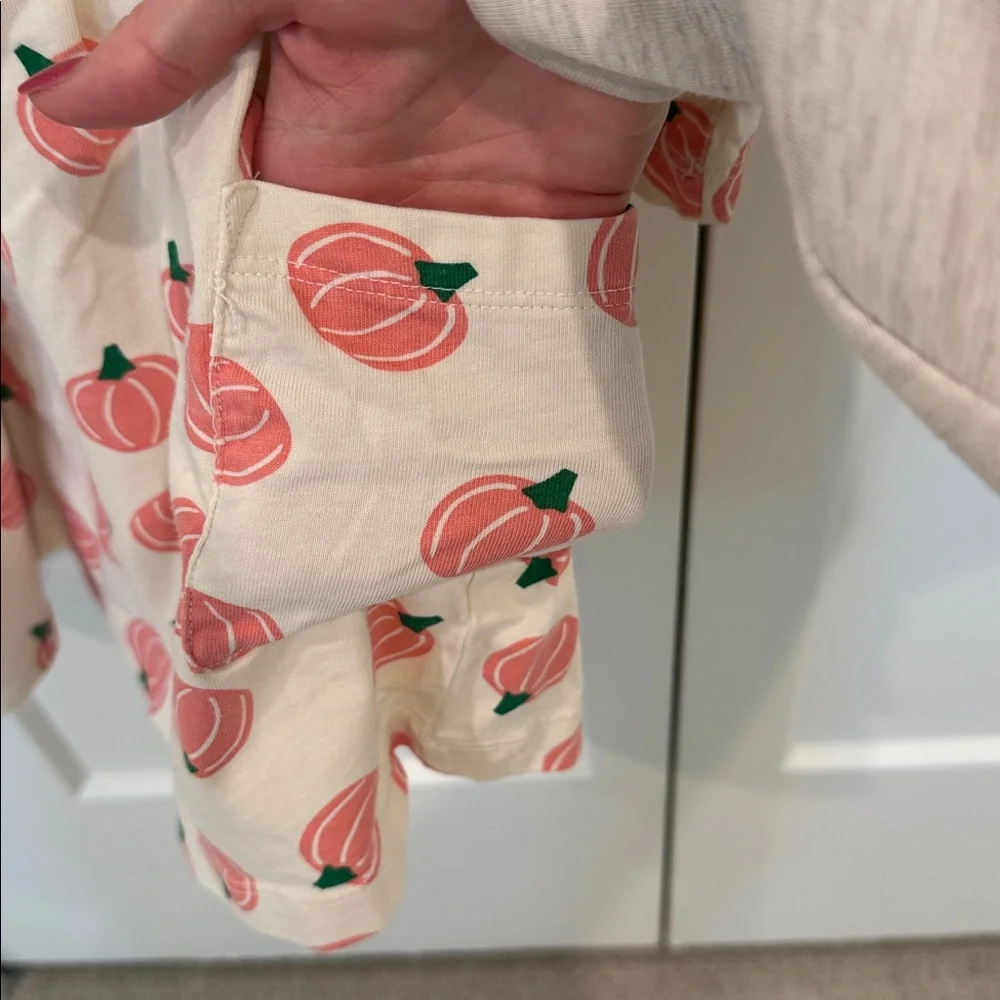 Hanna Andersson pink pumpkin print dress